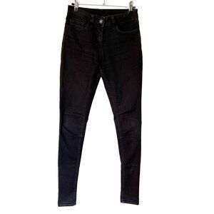 Sandro Womens Black Skinny Denim Jeans Dark Wash Size FR 36 US Small